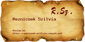 Reznicsek Szilvia névjegykártya